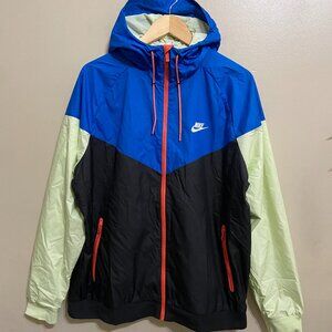 Nike Sportswear Windrunner Windbreaker Jacket Men's XL Black Blue AT5270-015 NEW